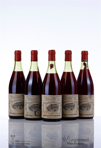 CHAMBOLLE MUSIGNY LES AMOUREUSES 1976 - Gerard Thienpont - 5 Bottles