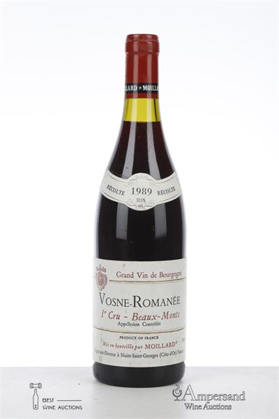 VOSNE ROMANEE LES BEAUX MONTS 1989 - Thomas Moillard - 1 Bottle