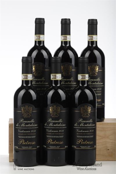 BRUNELLO DI MONTALCINO QUARANTENNALE 2018 - Pietroso - 6 Bottles
