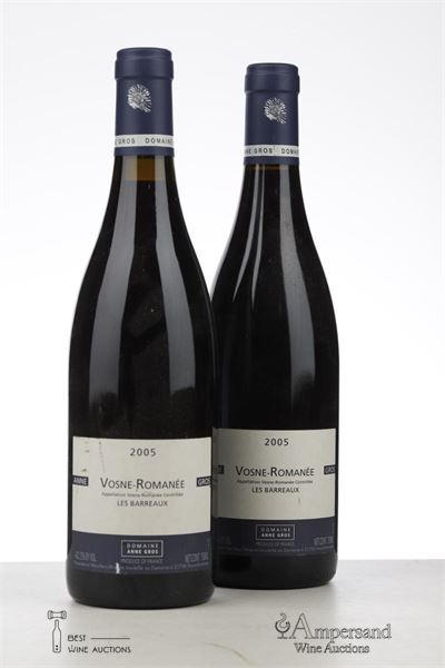 VOSNE ROMANEE LES BARREAUX 2005 - Anne Gros - 2 Bottles