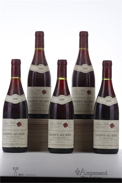 SAINT AUBIN ROUGE LES ARGILLIERS 2000 - Lamy Pillot - 5 Bottles
