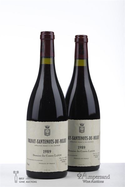 VOLNAY SANTENOTS DU MILIEU 1989 - Comtes Lafon - 2 Bottles