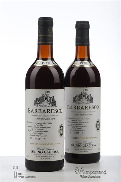 BARBARESCO SANTA STEFANO 1978 - Castello di Neive - 2 Bottles