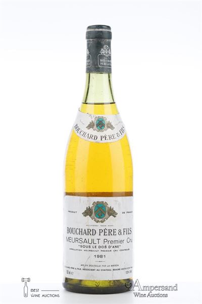 MEURSAULT SOUS LE DOS D'ANE 1981 - Bouchard - 1 Bottle