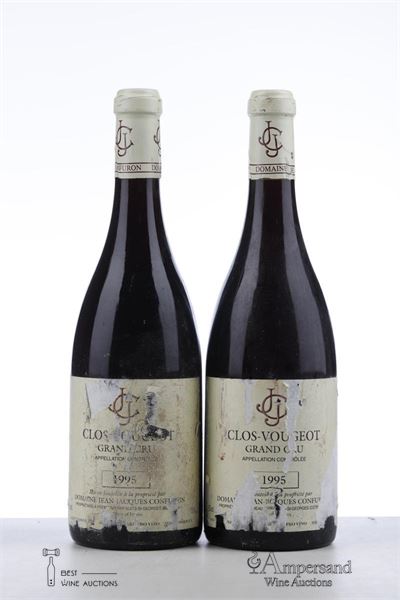 CLOS VOUGEOT 1995 - Jean Jacques Confuron - 2 Bottles