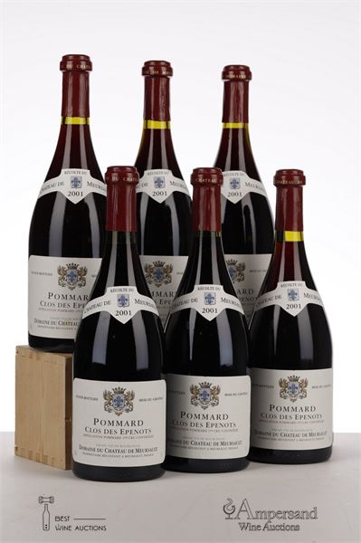 POMMARD CLOS DES EPENOTS 2001 - Chateau de Meursault - 6 Bottles - Oc 6