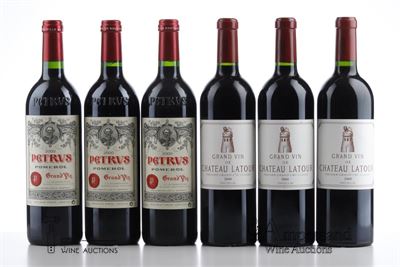 CAISSE PRESTIGE 2000 - 3x Petrus/3x Latour/3x Margaux/3x Haut Brion - 12 Bottles in Owc 12
