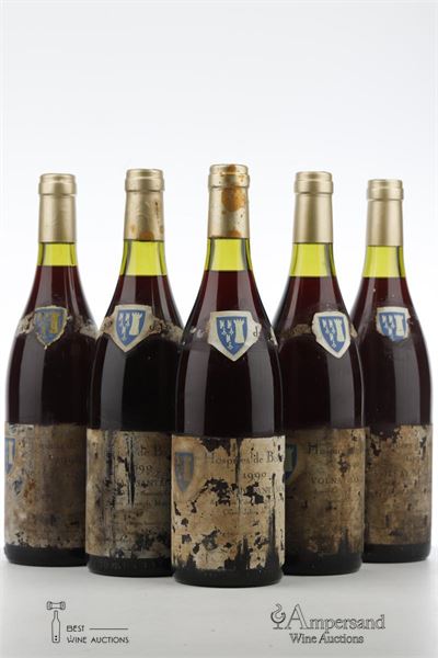 HOSPICES DE BEAUNE VOLNAY SANTENOTS CUVEE JEHAN DE MASSOL 1990 - Seguin Manuel - 5 Bottles