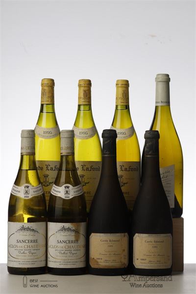 MIXED LOT SANCERRE 1988 - 1989 - 1995 - 2001 NV - Comte Lafond - Alphone Mellot - Henri Bourgeois - Etienne Daulny - 8 Bottles