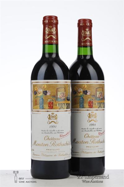 MOUTON ROTHSCHILD 1991 - Mc - 2 Bottles