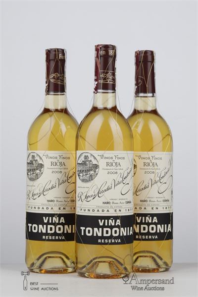 VINA TONDONIA RESERVA BLANCO 2008 - Lopez de Heredia - 3 Bottles