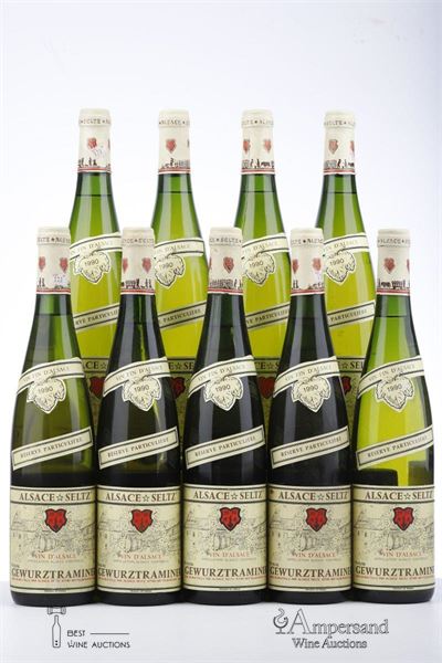 GEWURZTRAMINER RESERVE PARTICULIERE 1990 - Albert Seltz - 9 Bottles