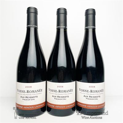 VOSNE ROMANEE AUX REIGNOTS 2008 - Arnoux Lachaux - 3 Bottles