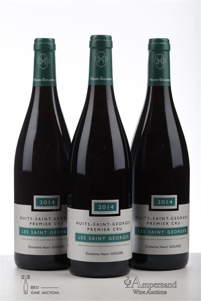 NUITS ST GEORGES LES ST GEORGES 2014 - Henri Gouges - 3 Bottles