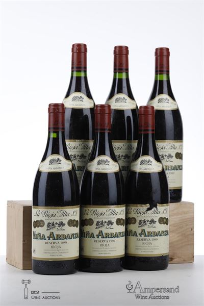 VINA ARDANZA RESERVA 1989 - La Rioja Alta - 6 Bottles