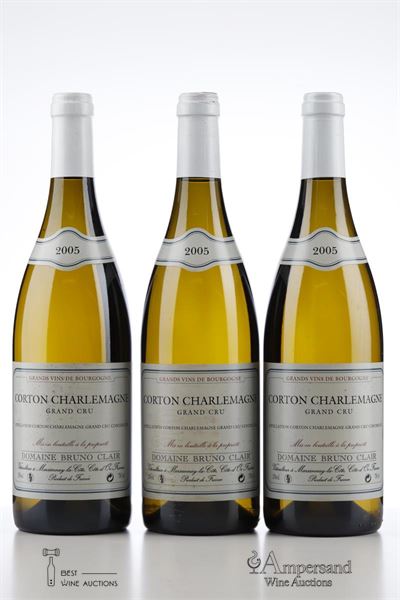 CORTON CHARLEMAGNE 2005 - Bruno Clair - 3 Bottles