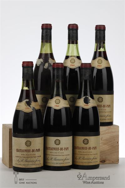 CHATEAUNEUF DU PAPE SELECTION 1964 - Barriere - 6 Bottles