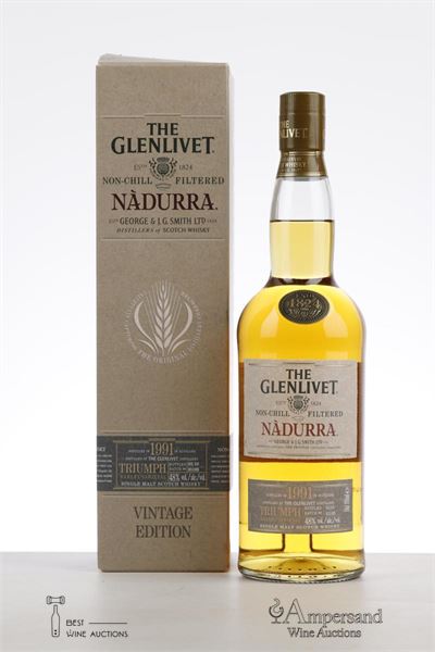 GLENLIVET NADURRA 1991 - Glenlivet - bottled - 03/2010 - Batch no.0310B - alc 48 % - 1 x 0,7Ltr - Oc 1