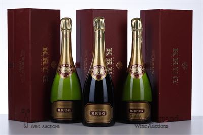 KRUG GRANDE CUVEE 3RD EDITION OF LABEL NV - Krug bottled 1996 - 2004 - 6 Bottles - Oc 1