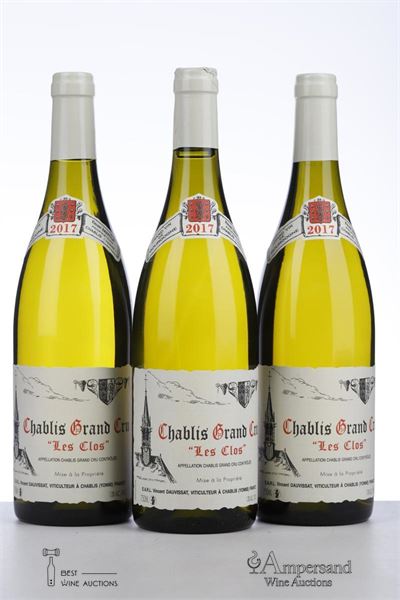 CHABLIS LES CLOS 2017 - Vincent Dauvissat - 3 Bottles