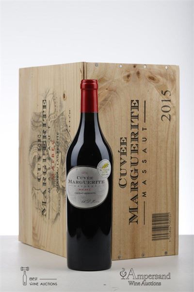 CAHORS CUVEE MARGUERITE MASSAUT 2015 - Chateau Lagrezette - 6 Bottles - Owc 6