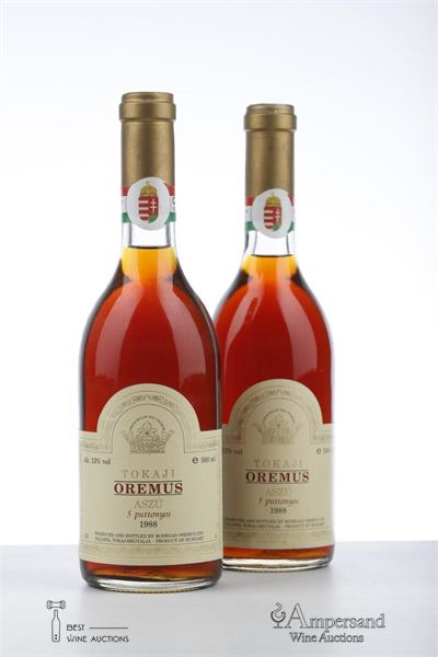 TOKAJI ASZU 5 PUTTONOS 1988 - Oremus - 2 x 0,500Ltr