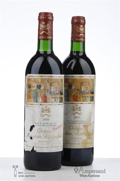 MOUTON ROTHSCHILD 1991 - Mc - 2 Bottles
