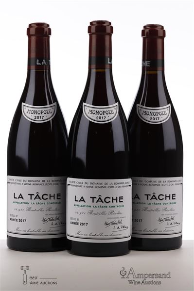 LA TACHE 2017 - Domaine de la Romanee Conti - 3 Bottles