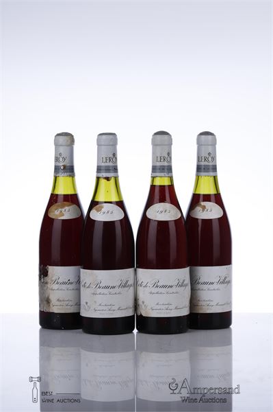 COTE DE BEAUNE VILLAGES 1985 - Leroy Negociant - 4 Bottles