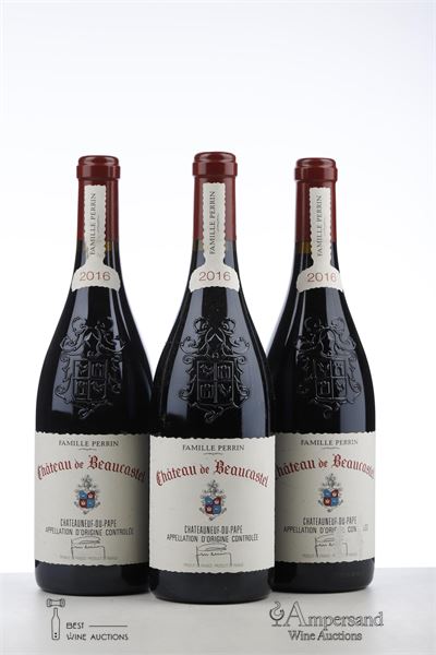 CHATEAUNEUF DU PAPE BEAUCASTEL 2016 - Beaucastel - 3 Bottles