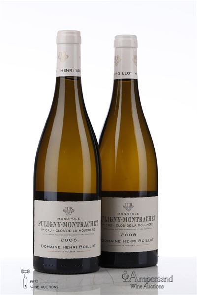 PULIGNY MONTRACHET CLOS DE LA MOUCHERE 2008 - Henri Boillot - 2 Bottles