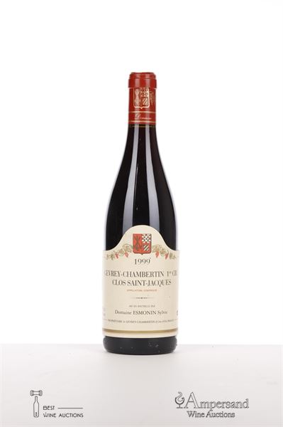 GEVREY CHAMBERTIN CLOS ST JACQUES 1999 - Sylvie Esmonin - 1 Bottle