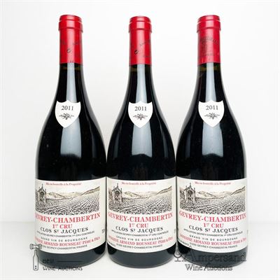 GEVREY CHAMBERTIN CLOS ST JACQUES 2011 - Armand Rousseau - 3 Bottles