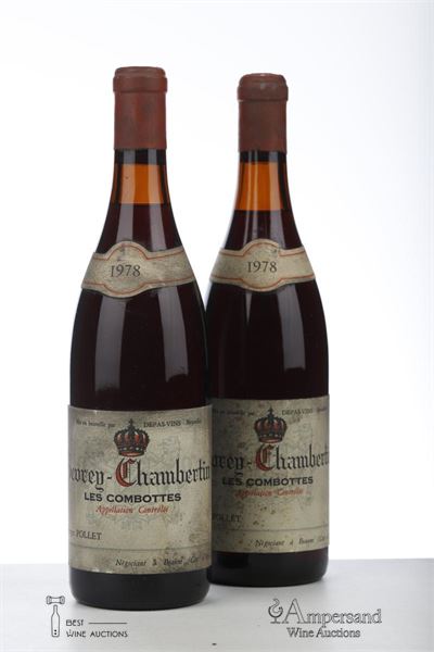 GEVREY CHAMBERTIN LES COMBOTTES 1978 - Georges Pollet - 2 Bottles