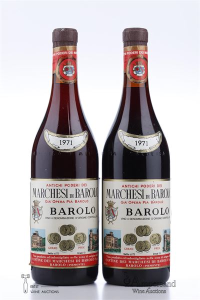 BAROLO 1971 - Marchesi di Barolo - 2 Bottles