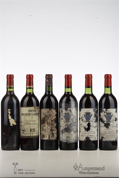 MIXED LOT BORDEAUX 1982 - Mc - 6 Bottles