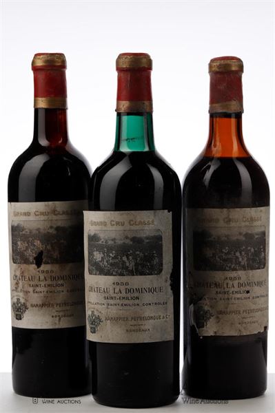 LA DOMINIQUE 1958 - Hannapier Peyrelongue - 3 Bottles