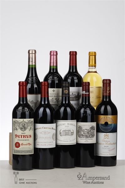 GROUPE DUCLOT BORDEAUX PRESTIGE COLLECTION CASE 2019 - Mouton Rothschild, Lafite Rothschild , Haut Brion, Margaux, Petrus, Mission Haut Brion, Cheval Blanc , Yquem, Ausone - 1 Bottle - Owc 9