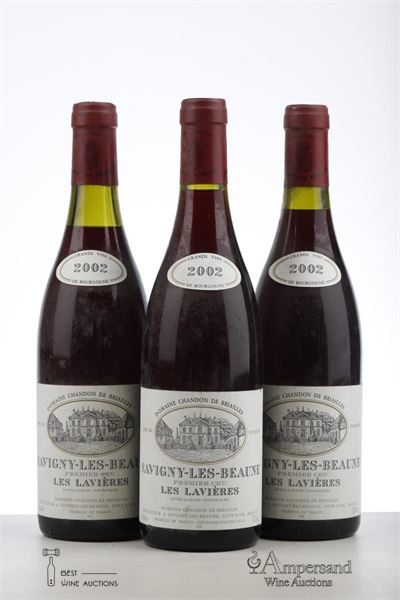 SAVIGNY LES BEAUNE LES LAVIERES 2002 - Chandon de Briailles - 3 Bottles