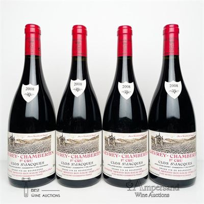 GEVREY CHAMBERTIN CLOS ST JACQUES 2008 - Armand Rousseau - 3 Bottles