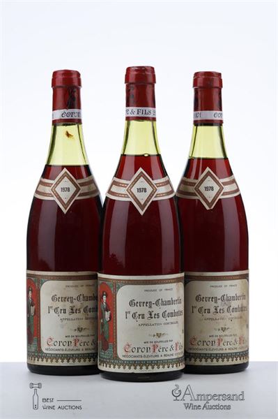 GEVREY CHAMBERTIN LES COMBOTTES 1978 - Coron - 3 Bottles