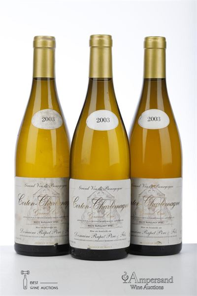 CORTON CHARLEMAGNE 2003 - Rapet - 3 Bottles