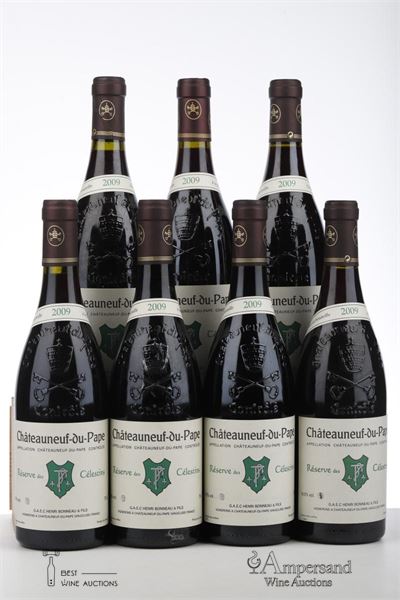 CHATEAUNEUF DU PAPE RESERVE DES CELESTINS 2009 - Henri Bonneau - 7 Bottles