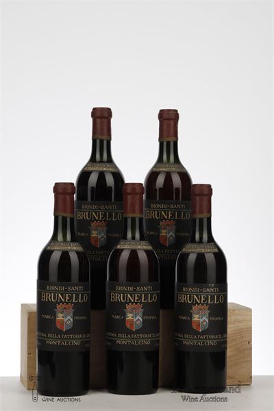 BRUNELLO DI MONTALCINO RISERVA 1951 - Biondi Santi - 5 Bottles