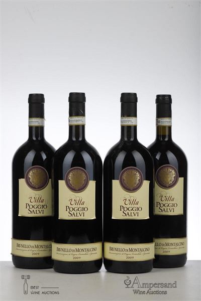 BRUNELLO DI MONTALCINO 2009 - Villa Poggio Salvi - 4 Magnums - Oc 1