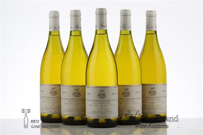 PULIGNY MONTRACHET LES CHAMPS GAINS 1994 - Michel Bouzereau - 5 Bottles