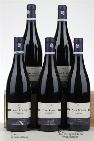 VOSNE ROMANEE LES BARREAUX 2014 - Anne Gros - 5 Bottles