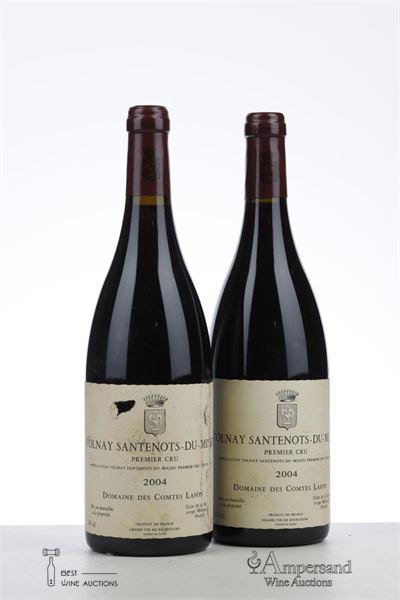 VOLNAY SANTENOTS DU MILIEU 2004 - Comtes Lafon - 2 Bottles