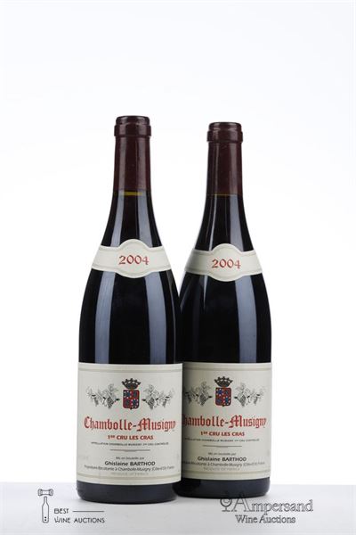 CHAMBOLLE MUSIGNY LES CRAS 2004 - Ghislaine Barthod - 2 Bottles