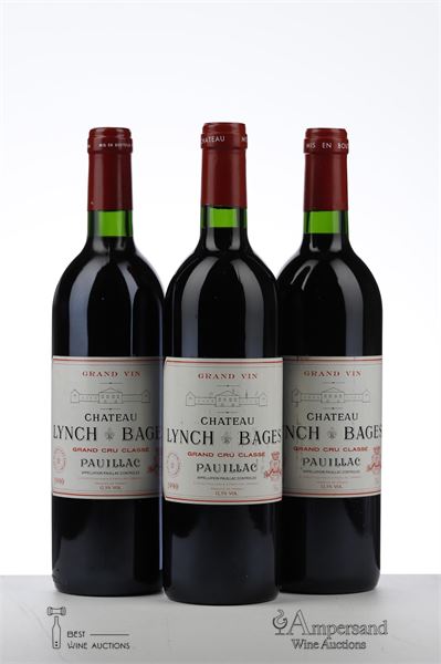 LYNCH BAGES 1990 - Mc - 3 Bottles